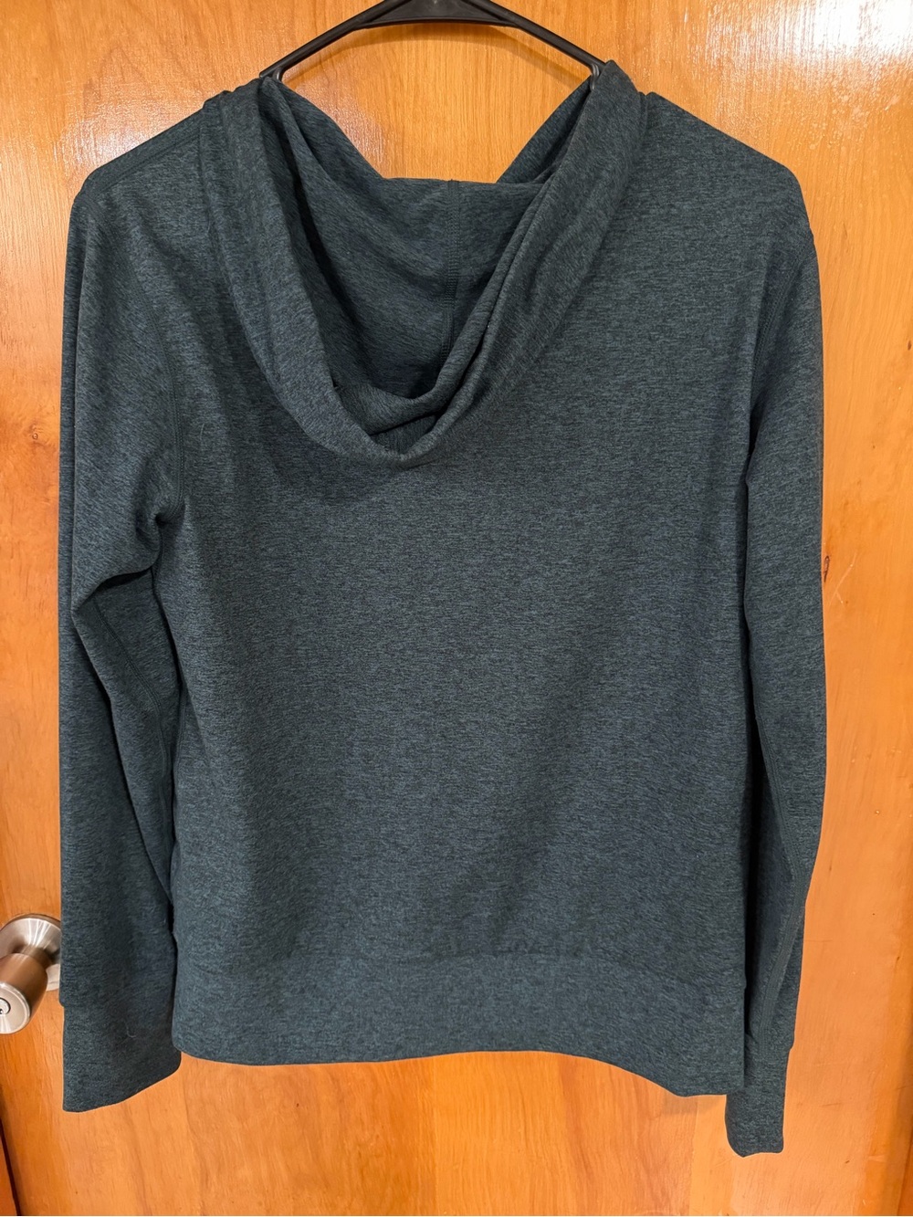 Quince Flowknit Full-Zip Hoodie in Heather Green Size Small - Picture 5 of 7